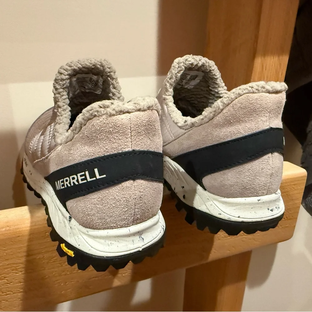 Merrell women’s  Quilted Slip-On Sneakers - Cream and Gray - Picture 5 of 10